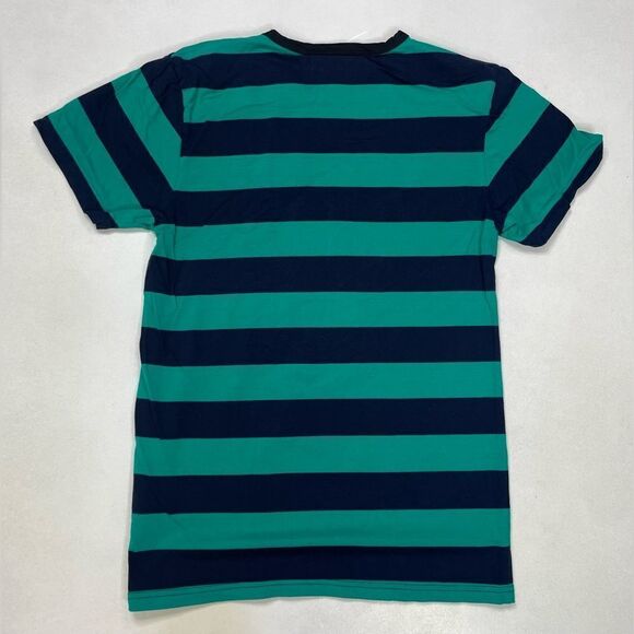 Civil Regime Global Warning T-shirt Men Small Blue Green Colorblock - Picture 3 of 5